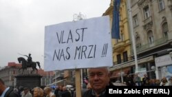 protest penzionera u Zagrebu, ilustrativana fotografija