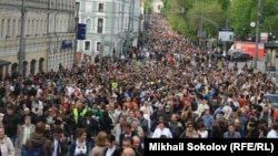 "Контрольная прогулка" в Москве, 13 мая 2012