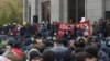 Armenia -- Opposition supporters rally in Yerevan to demand Prime Minister Nikol Pashinian's resignation, November 21, 2020.