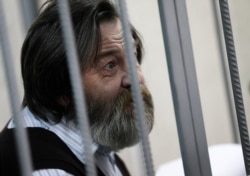 Sergei Mokhnatkin attending a court hearing in Moscow in 2014.