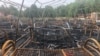 Four children died in the fire at the Kholdomi camp in July 2019. 