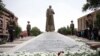 The statue of Garegin Nzhdeh in Yerevan