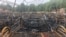 Four children died in the fire at the Kholdomi camp in July 2019. 