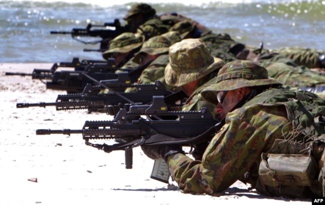 Un exercițiu al forțelor militare lituaniene din iunie 2012.