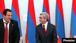 Гагик Царукян (слева) и Серж Саргсян (архив)