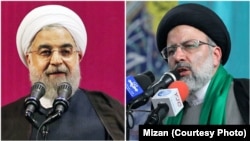 حسن روحانی (راست) و ابراهیم رئیسی دو نامزد اصلی انتخابات سفرهایشان به مراکز استان‌های مختلف ایران را افزایش داده‌اند.