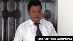 Руководитель ассоциации предпринимателей Алматинской области Баниамин Файзулин. Талдыкорган, июль 2012 года.
