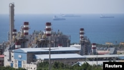 A general view of the South Pars gas field (file photo)