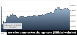 «Падение акций (по индексу FTSE – 100) на Лондонской фондовой бирже»