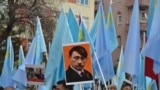 Акция крымских татар под посольством России в Турции. Анкара, 10 декабря 2014 года 
