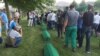 Postavljanje tabuta u Memorijalnom centru Srebrenica - Potočari, 10. juli