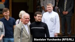 Юрий Солошенко и Геннадий Афанасьев в Киеве, 14 июня 2016 г.