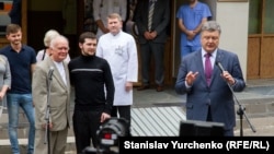 Встреча Геннадия Афанасьева и Юрия Солошенко в Киеве после освобождения из российской тюрьмы. Киев, 14 июня, 2016 года