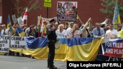 Протест проти приїзду президента Росії Володимира Путіна в Нью-Йорку, 27 вересня 2015 року