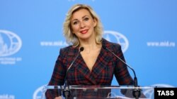 Maria Zaharova,purtătoarea de cuvânt a ministerul rus de externe, octombrie 2020.