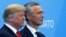 U.S. President Donald Trump (right) and NATO Secretary-General Jens Stoltenberg (file photo)