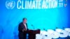 UN Secretary-General Antonio Guterres speaks during the opening of the Climate Action Summit at UN headquarters in New York City on September 23.