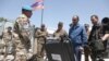 Afghanistan -- Armenia's Defense Minister Seyran Ohanian inspects Armenian troops near Kunduz, 24Jul2010.