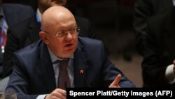 Russian Ambassador to the United Nations Vasily Nebenzya (file photo)