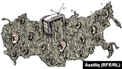 Russia – Cartoon, propaganda on TV, Guzel Garipova