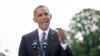 U.S. President Barack Obama makes a statement on the situation in Iraq on the South Lawn of the White House on June 13.