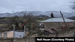 Hills just south of Taghavard that are held by Azerbaijani forces.