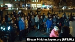 Акція скорботи за загиблими в Керчі напередодні відбулася в Сімферополі