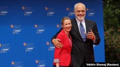 Kryeministri i Shqipërisë, Edi Rama, dhe shefja e politikës së jashtme të BE-së, Kaja Kallas.