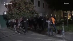 Protesta pas shembjes së Teatrit Kombëtar në Tiranë