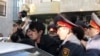 Armenia -- Police arrest an opposition activist in Yerevan, 9Nov2010.