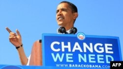 Иллюстративное фото - Барак Обама, Эшвилл, Северная Каролина, 5 октября 2008 года.