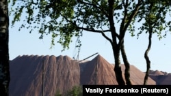 Адвалы ля саляных руднікоў побач з Салігорскам. Архіўнае фота