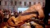 Ukrainians Topple More Lenin Statues