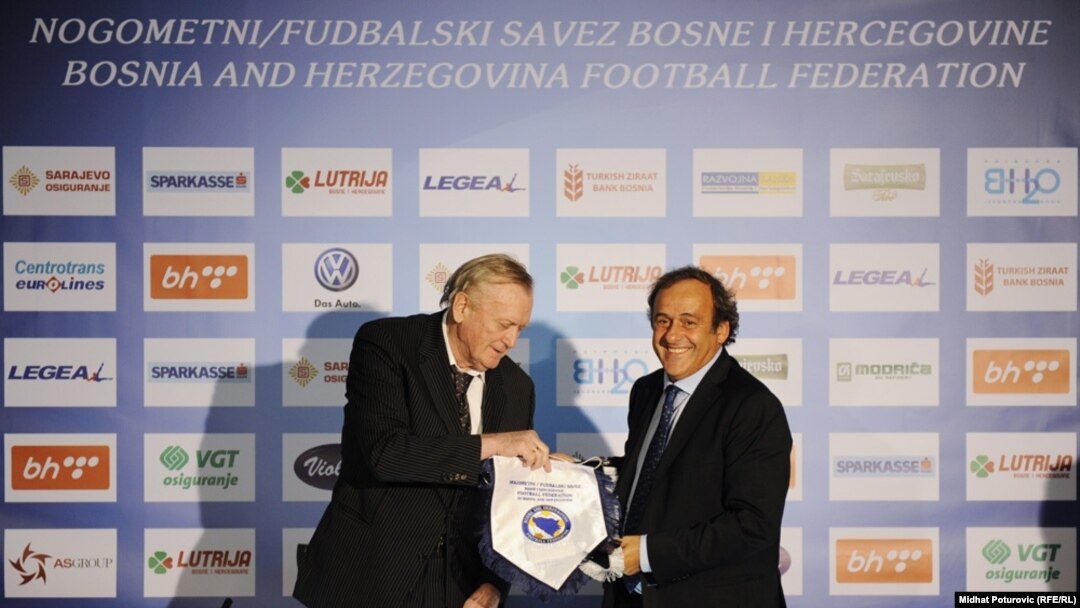 Ivica Osim i Michel Platini u Sarajevu