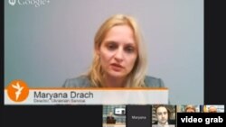 Still from RFE/RL's 12 December Google+ Hangout discussion "'Euromaidan' -- What's Ahead For Ukraine?" 