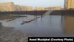 Паводки в Астане, 3 апреля 2014 года. Иллюстративное фото.