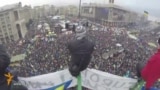 Киев: Евромайдан с птичьего полета