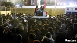 تشییع جنازه معترضی که در شهر ناصریه عراق کشته شد