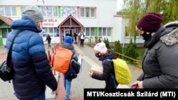 Some
children returned to school in Hungary on April 19.