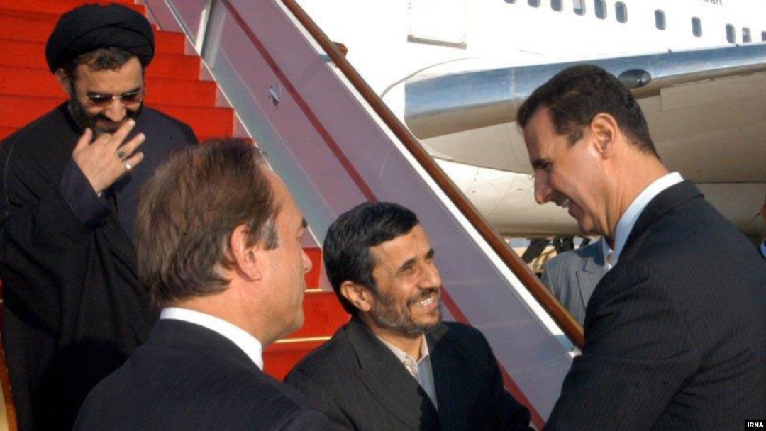 استقبال بشار اسد از محمود احمدی نژاد