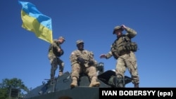 Совместные учения солдат Украины и НАТО под Львовом. Июль 2016 года