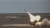 A Patriot missile is fired during military exercises at the Black Sea training range in Capu Midia, in Constanta, Romania, in November 2023.