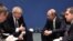 Британския премиер Борис Джонсън и президентът на Русия Владимир Путин по време на международната конференция за Либия, която се проведе в Берлин