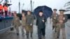 Лидер КНДР Ким Чен Ын в одном из портов Северной Кореи (архивное фото)