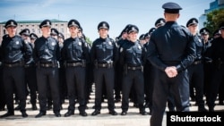 Церемонія присяги перших поліцейських України. Київ, 4 липня 2015 року

