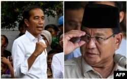 Президент Индонезии Джоко Видодо (слева) и Прабово Субианто.