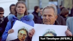 Митинг памяти Анны Политковской в четвертую годовщину со дня убийства