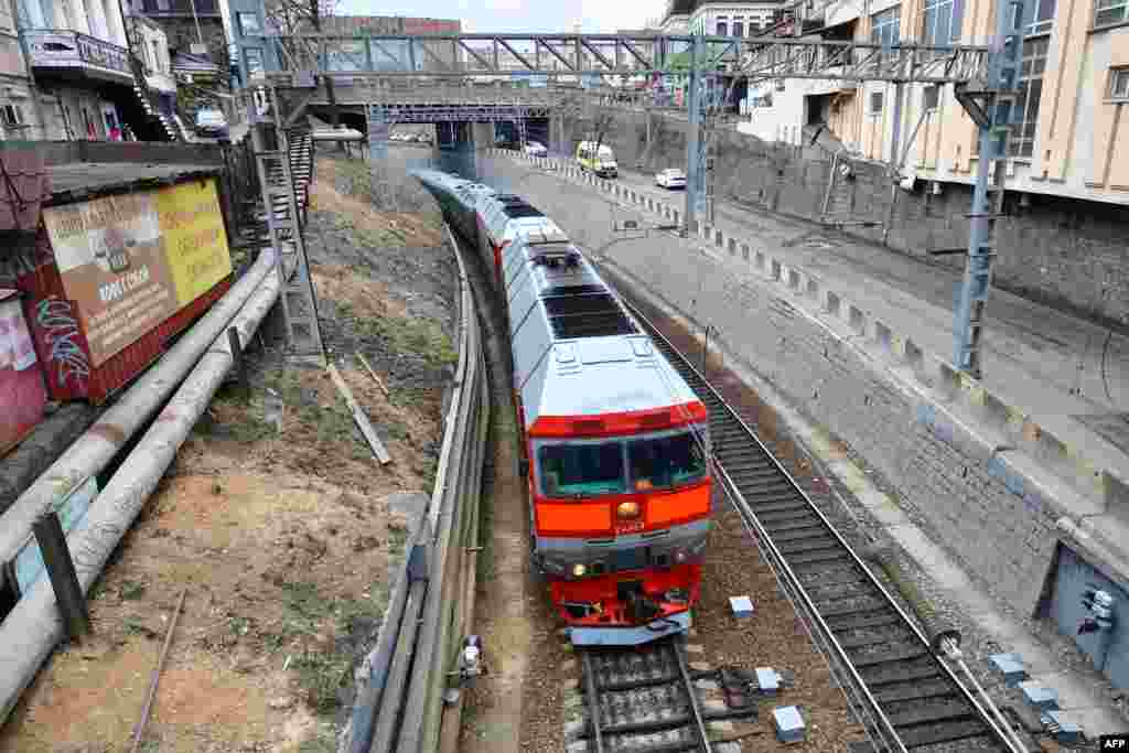 The North Korean armored train rumbling through Vladivostok