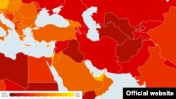 Карта Transparency International.