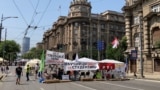 Blokade crossroads Belgrade